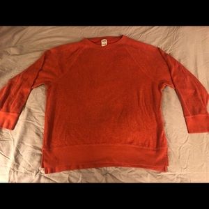 Pink! Inside our sweater